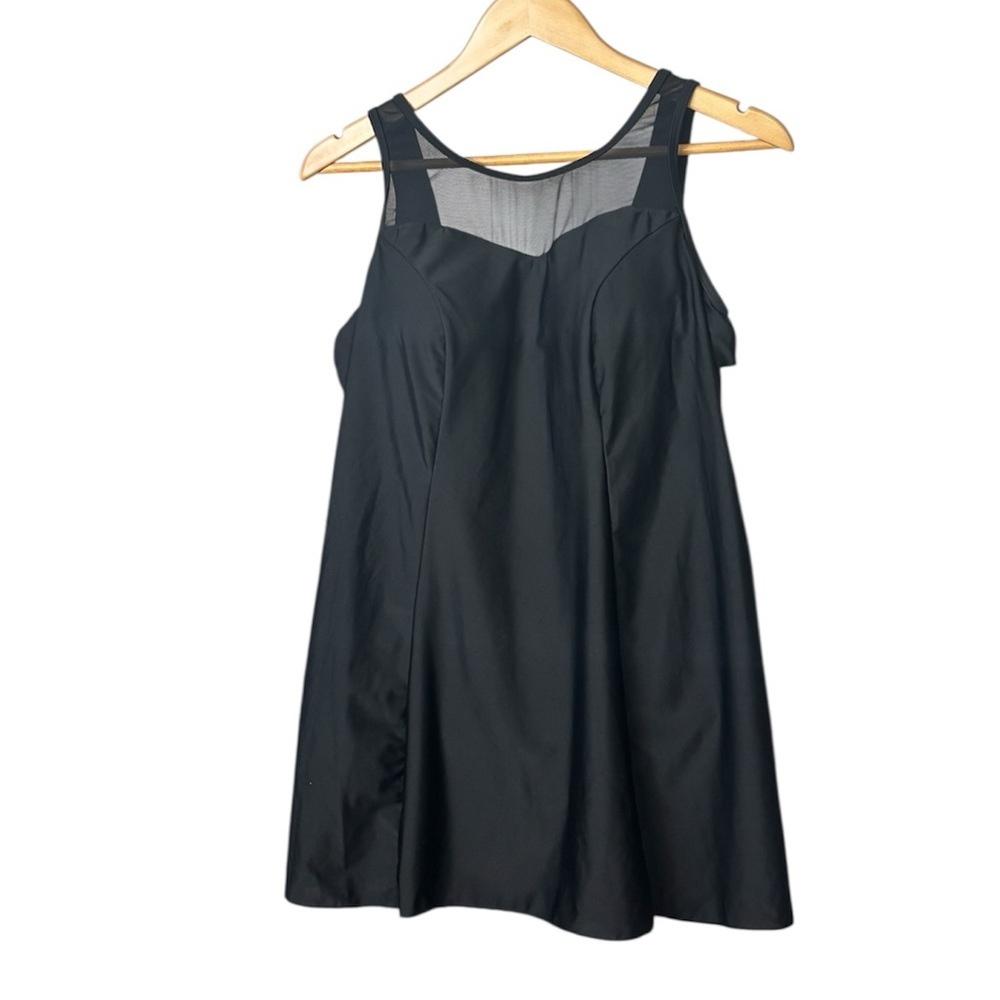 NWT! Swimsuits for All, One Piece Swim Dress, Sweet Heart Neckline with Mesh, 12 - Picture 2 of 10